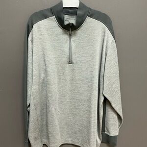 Nike Gray and Dark Gray Men's Quarter Zip